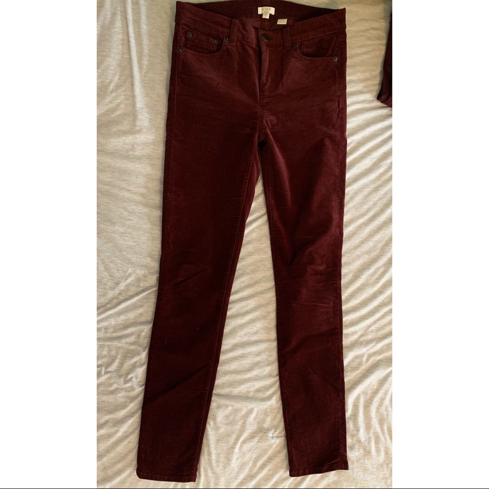 J CREW VELVET PANTS